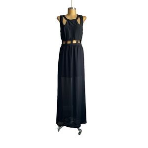 * Asymmetric Cut-outs Sleeveless Long Dress Wedding Summer Prom Cocktail P…